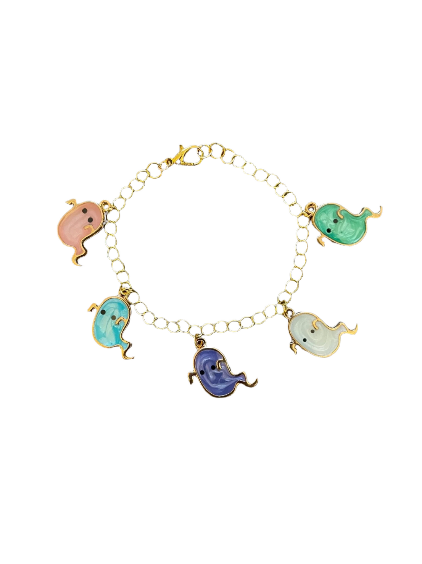 Ghost Halloween Charm Bracelet