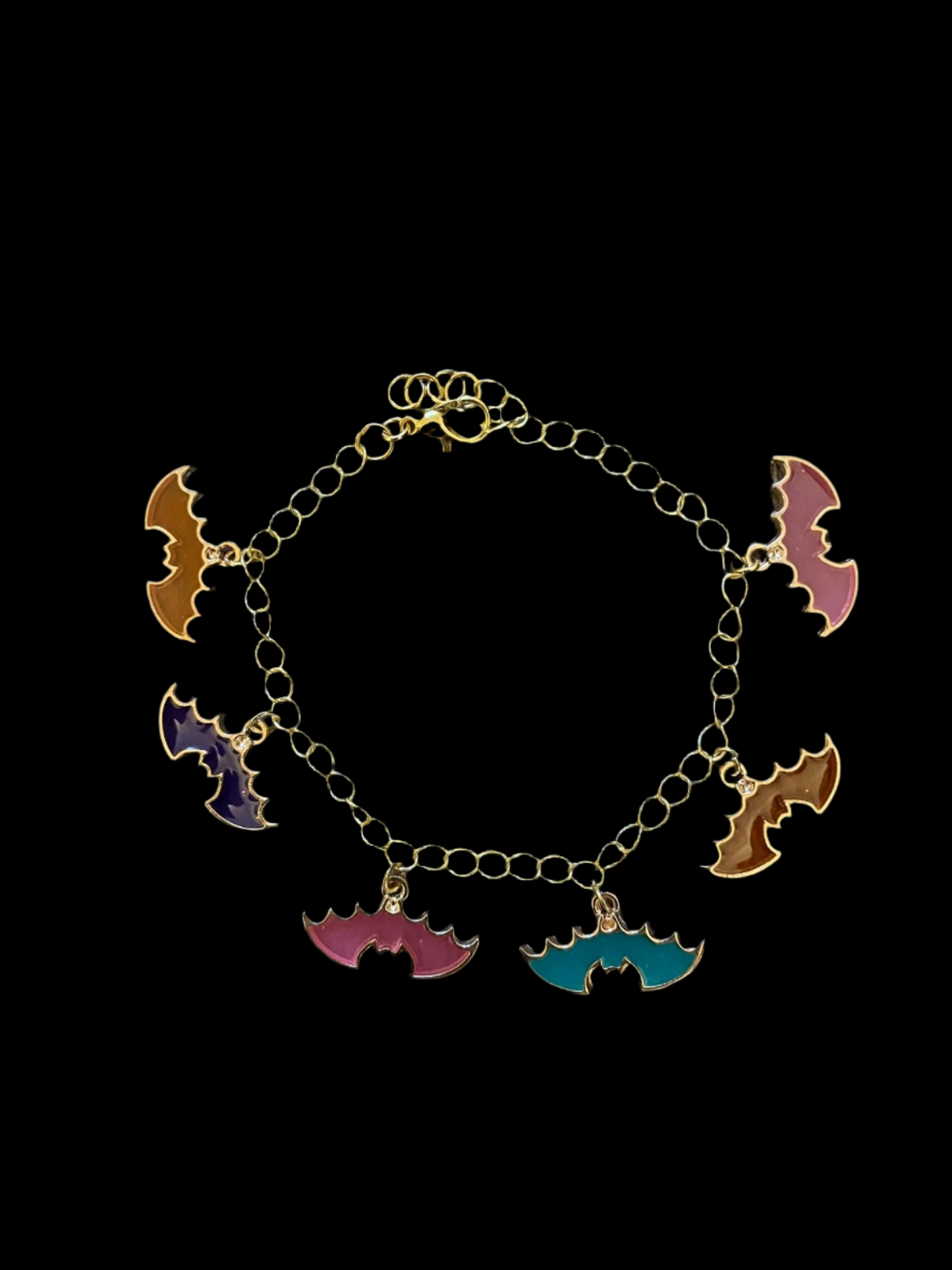 Bat Halloween Charm Bracelet