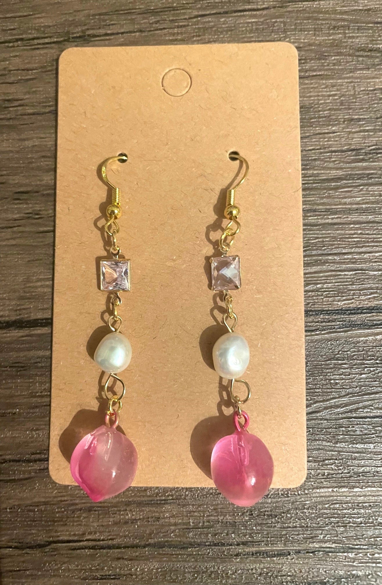 Gem Dangle Drop Earrings