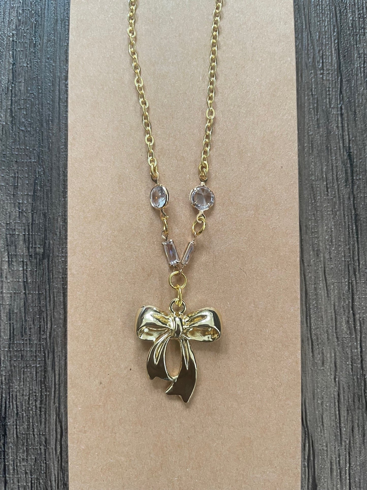 Love Bows Gold Charm Bracelet