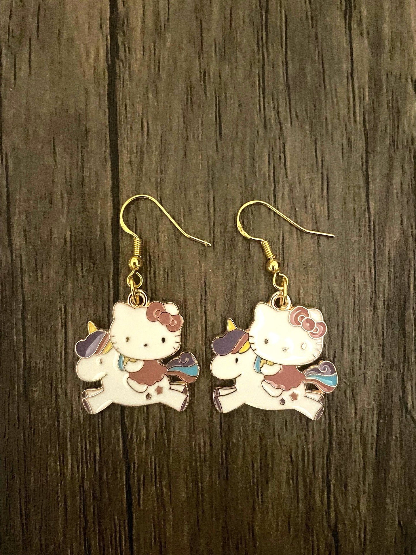 Unicorn Hello Kitty Earrings