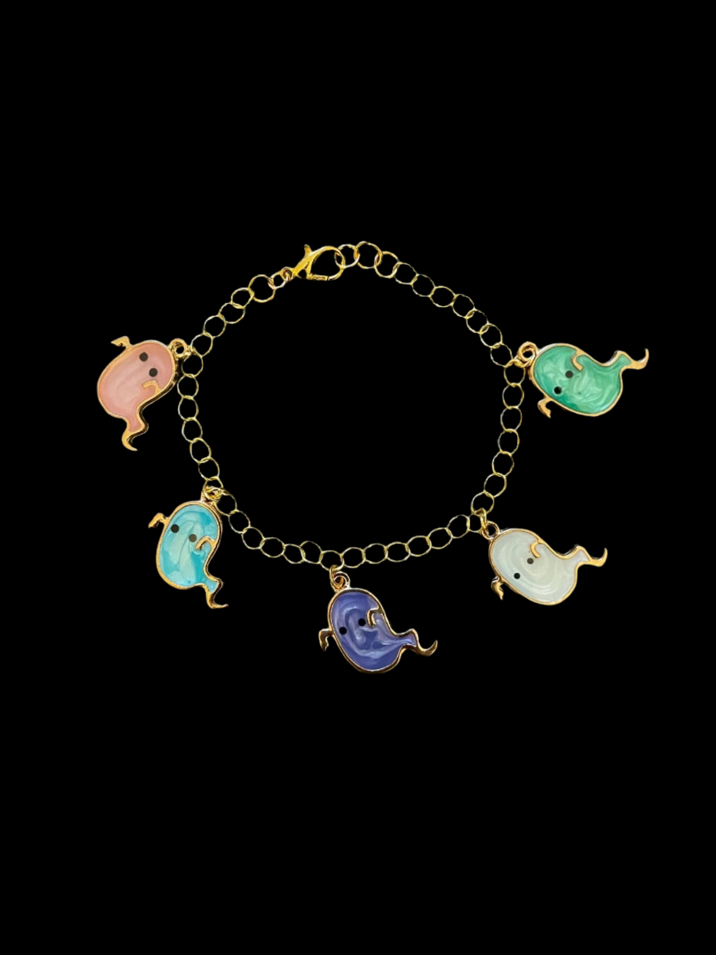 Ghost Halloween Charm Bracelet