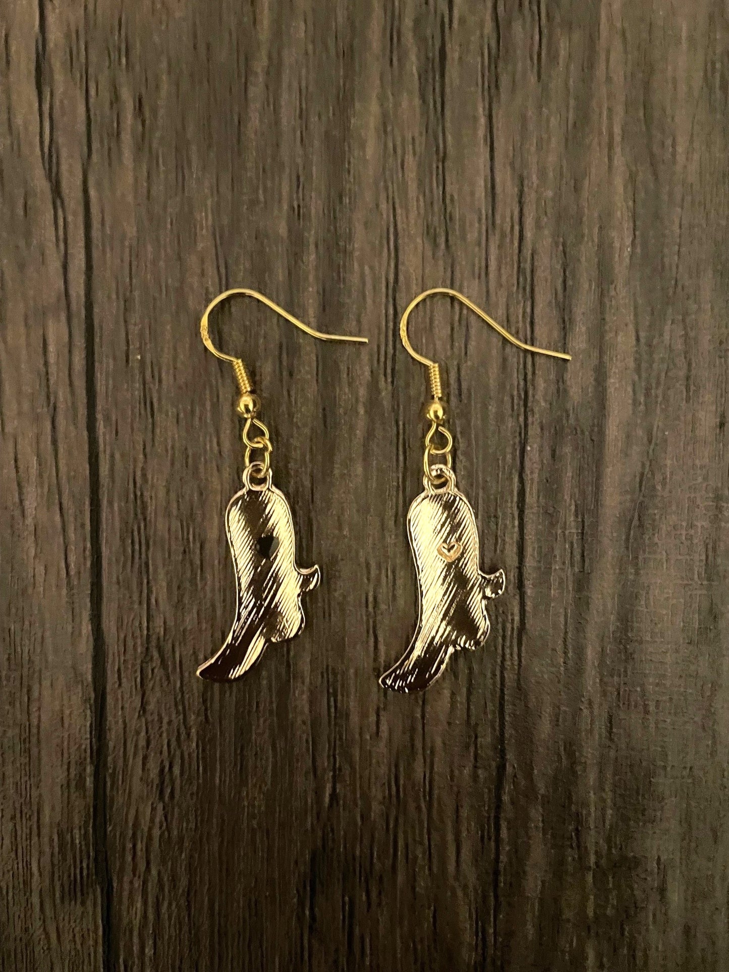 Light Pink Cowboy Boot Earrings