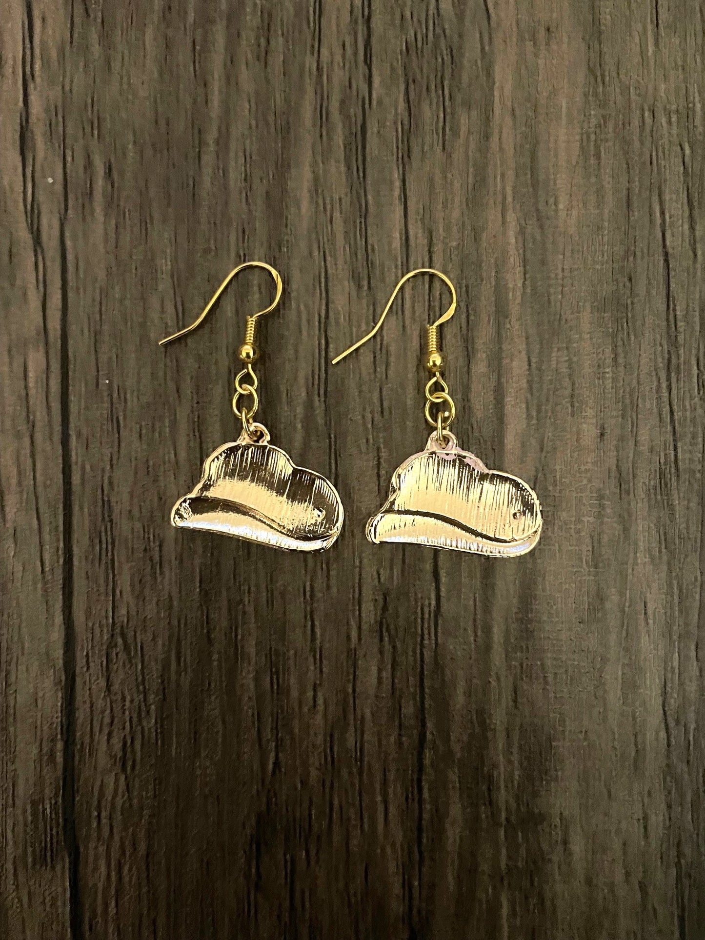 Pink Single Star Cowboy Hat Earrings