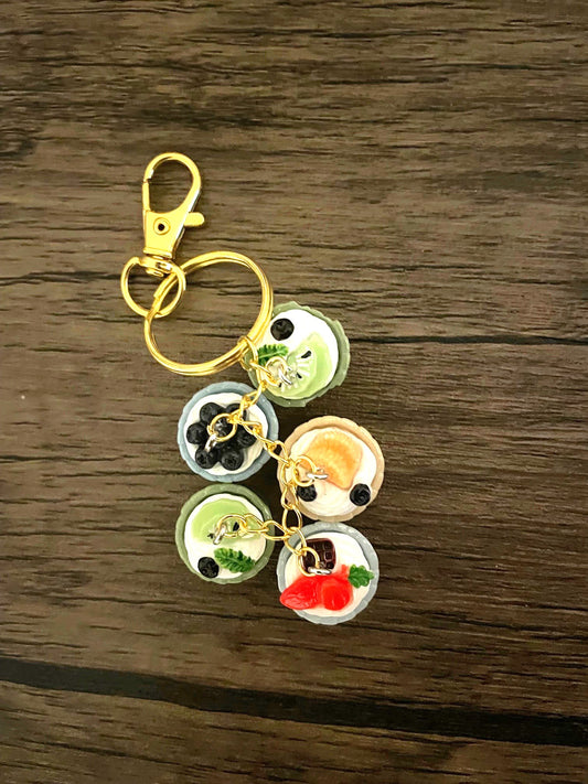 Love Cupcakes Gold Bag Charm