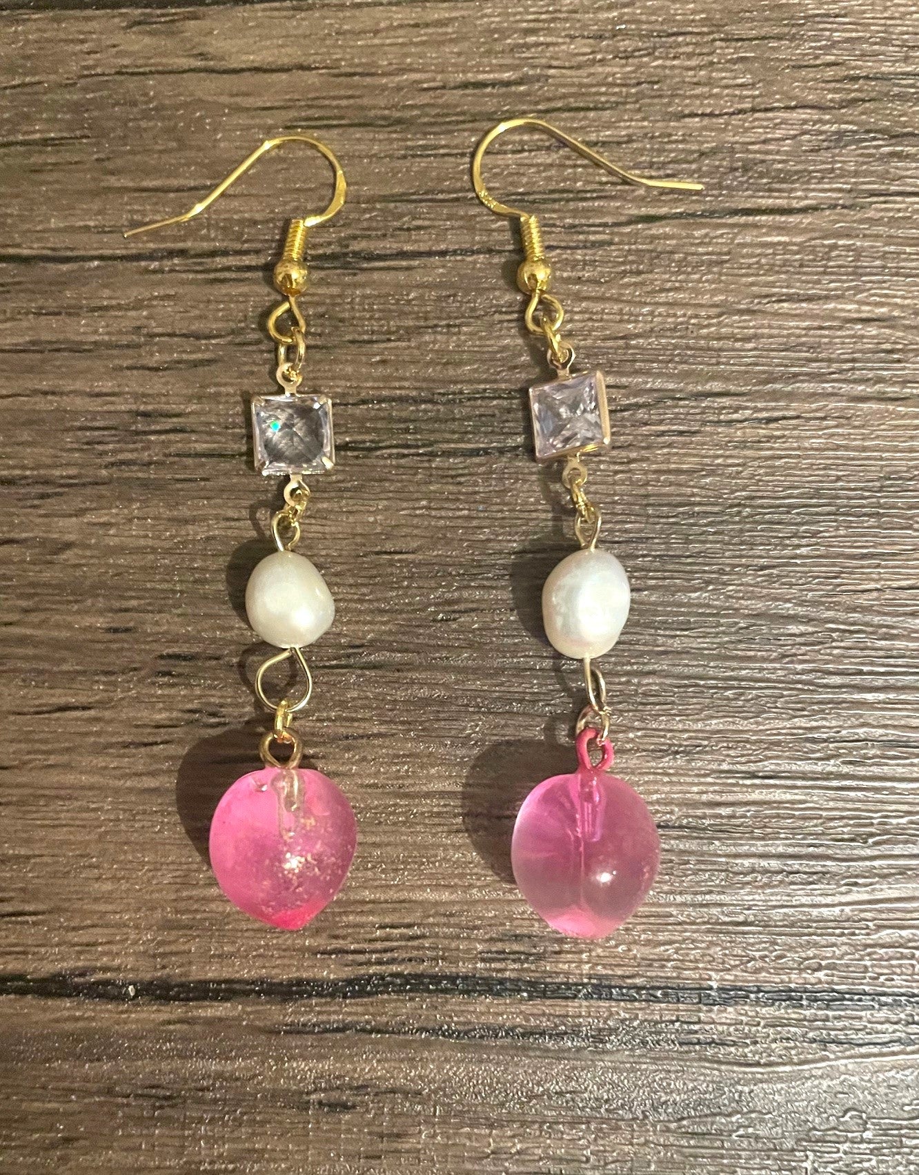 Gem Dangle Drop Earrings