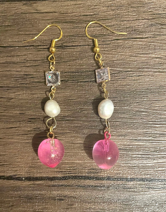 Gem Dangle Drop Earrings