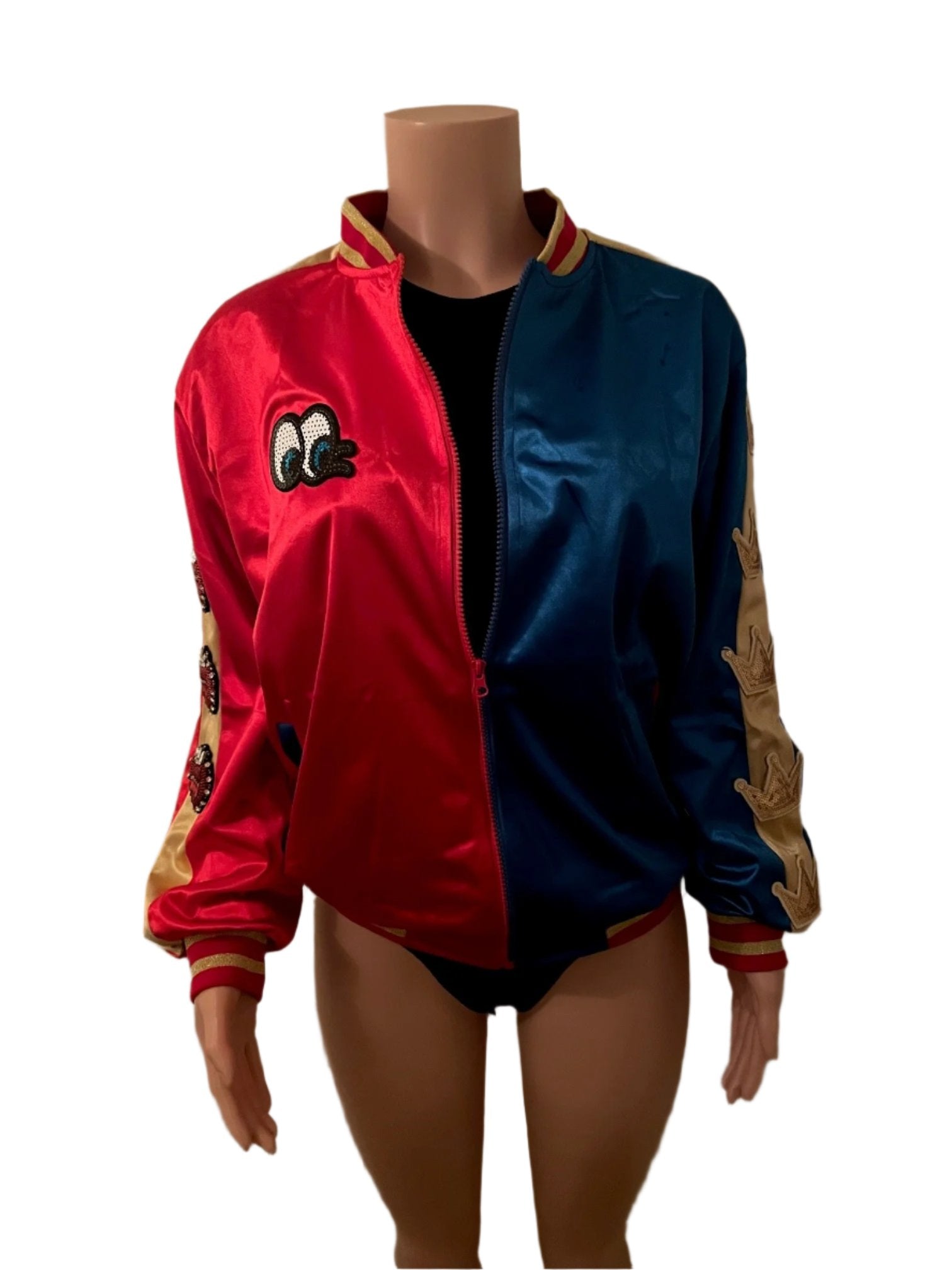 Harley Quinn Costume Halloween Bomber Jacket - Main Image