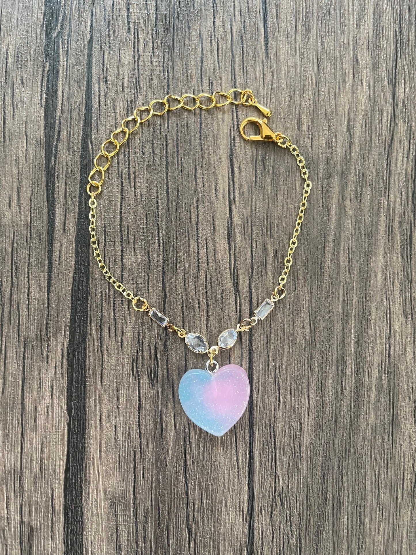 Love Candy KISS ME Sweethearts Charm Bracelet