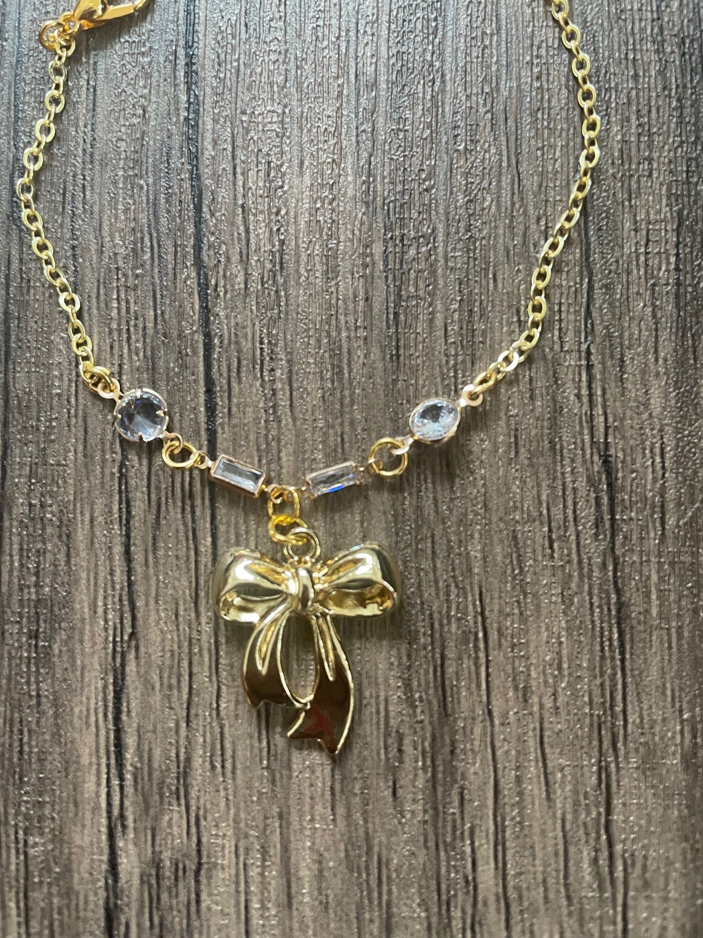 Love Bows Gold Charm Bracelet