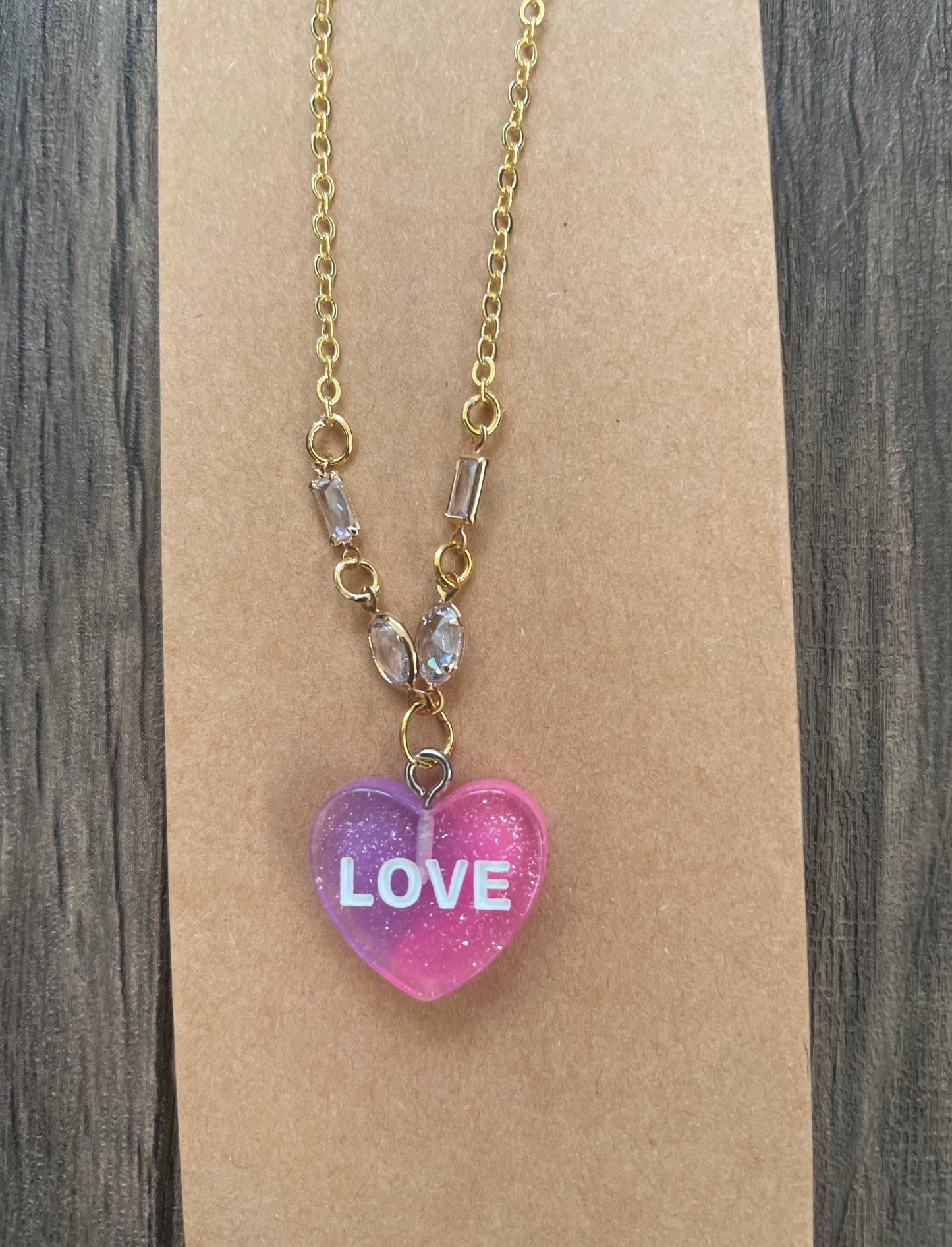 Love Candy LOVE Sweethearts Charm Bracelet