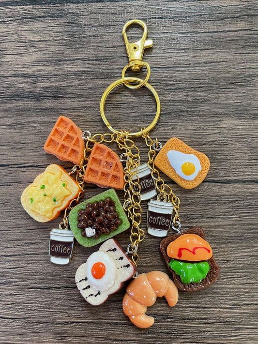 Love Toast Gold Bag Charm