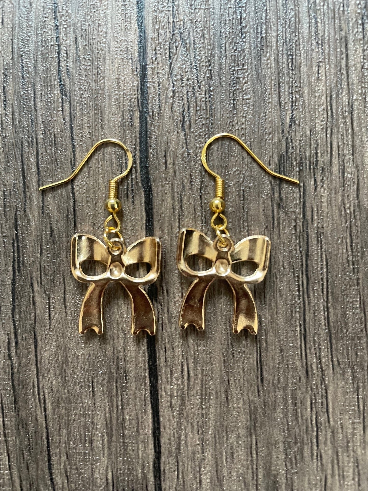 Pink Bow Earrings