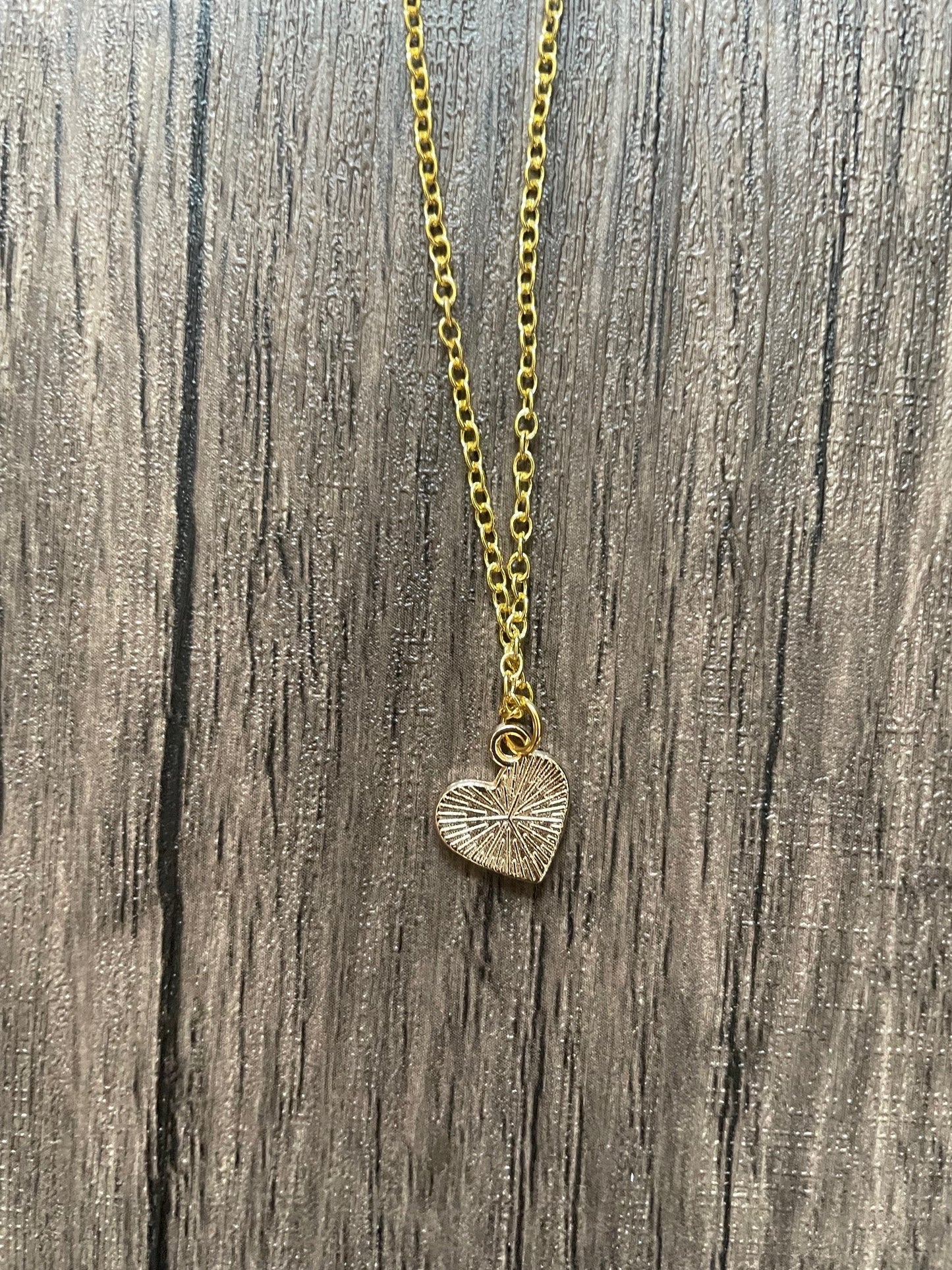 Pink Heart Charm Necklace