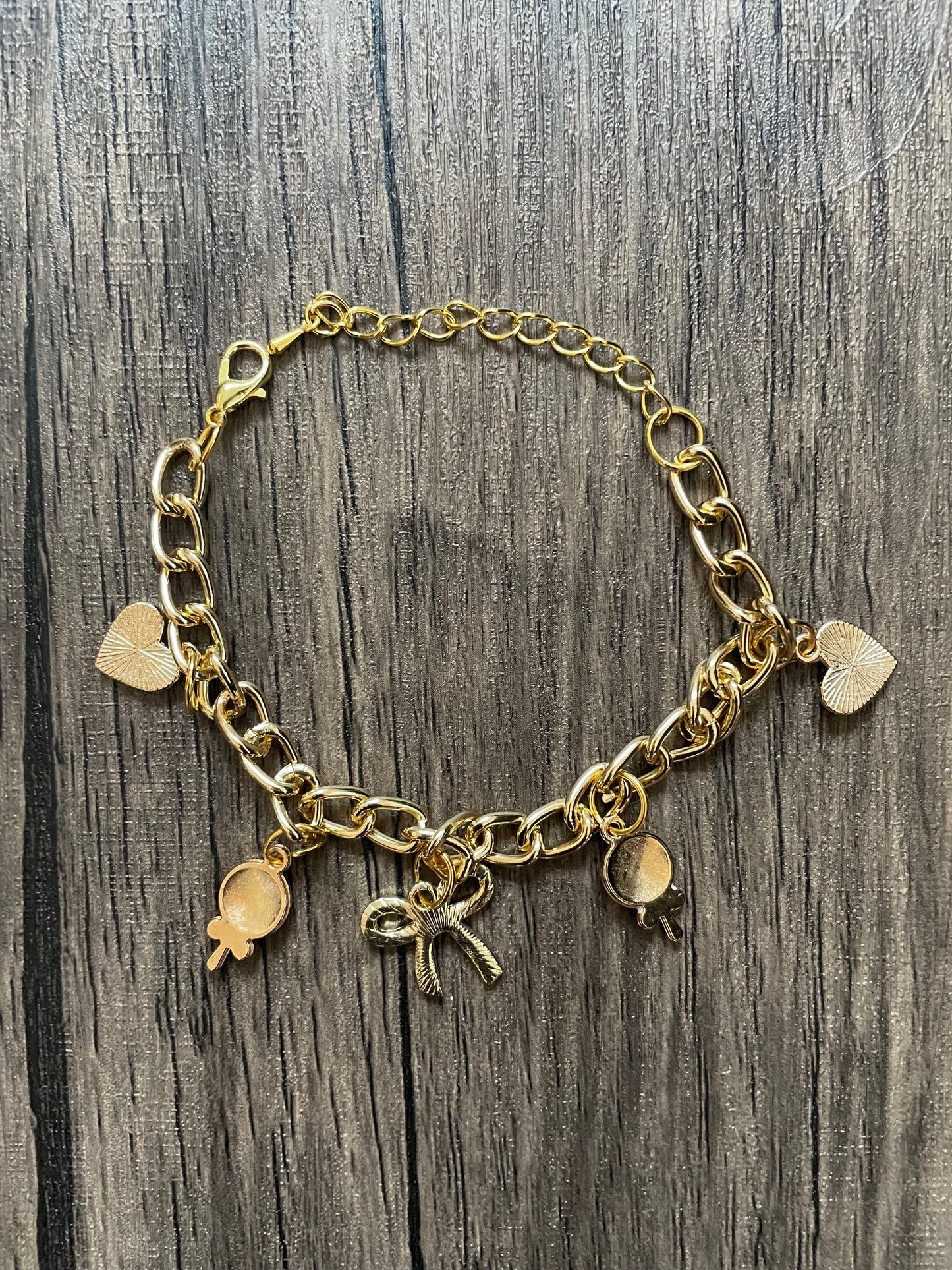 Pink Love Charm Bracelet