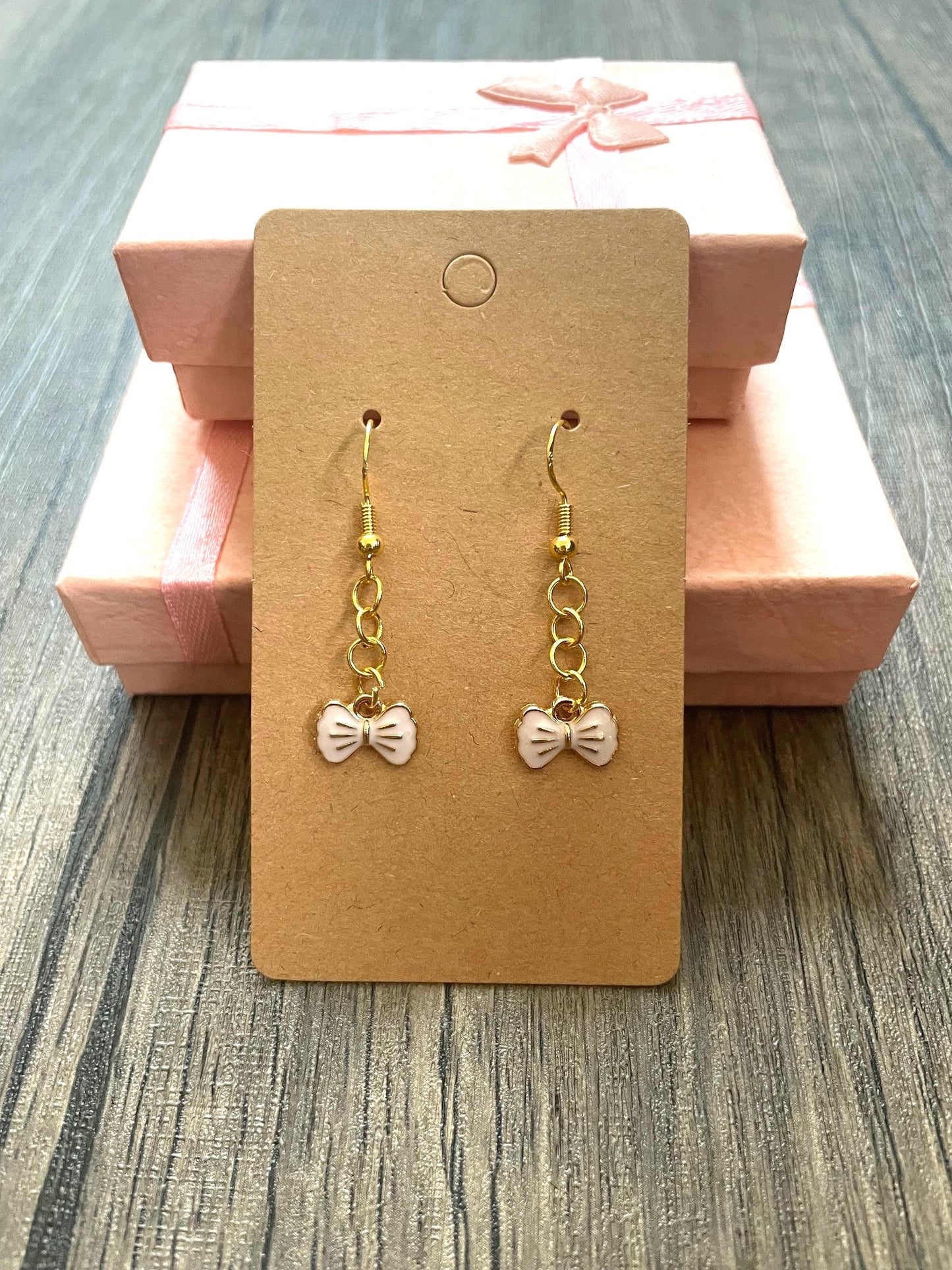 Pink Mini Bow Earrings