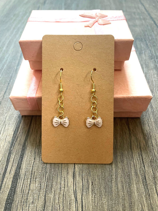 Pink Mini Bow Earrings